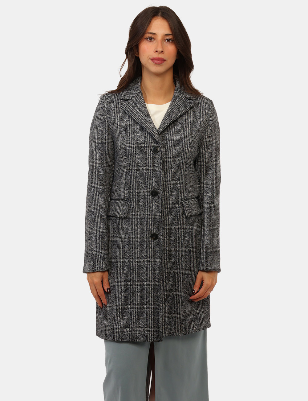 Cappotto Emme Marella Blu - Cappotto EMME MARELLA Blu da donna Il Cappotto EMME MARELLA Blu è un capospalla femminile raffin
