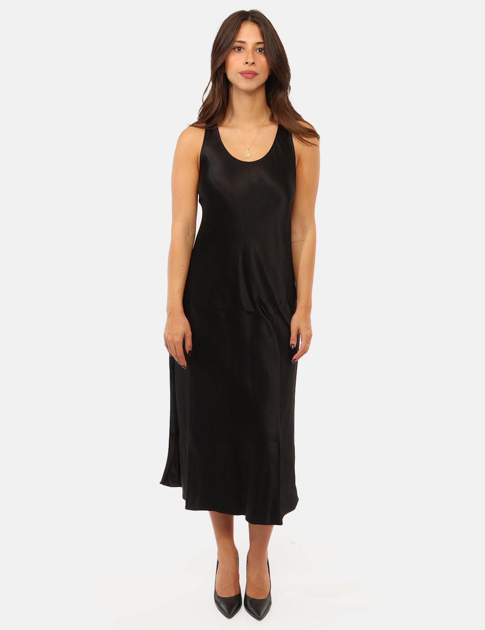 Vestito Emme Marella Nero - Vestito EMME MARELLA Nero da donna Il Vestito EMME MARELLA Nero è un capo femminile elegante e v