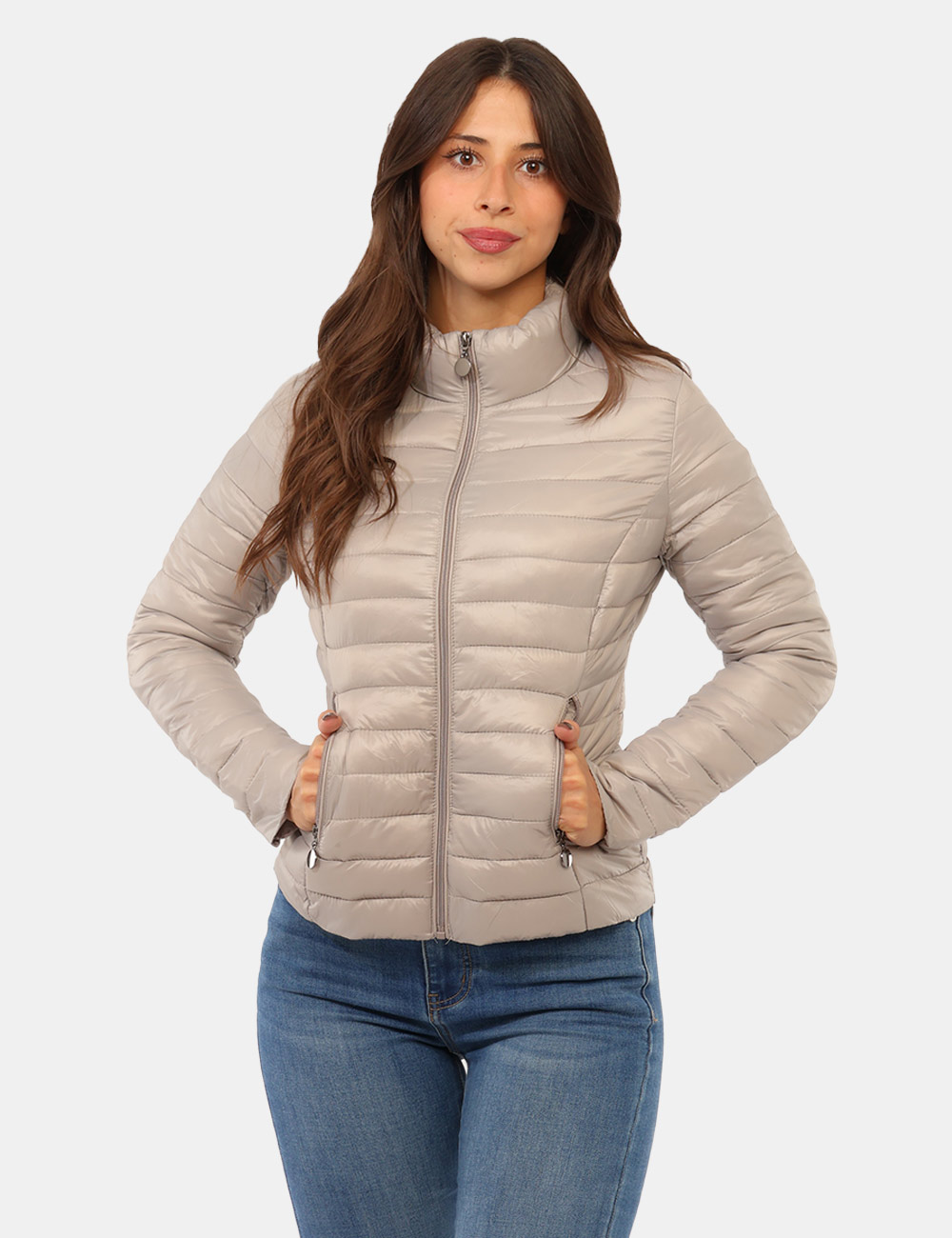 Piumino Concept83 Beige - Piumino Concept83 Beige da DonnaIl piumino Concept83 beige da donna è un capospalla versatile e co