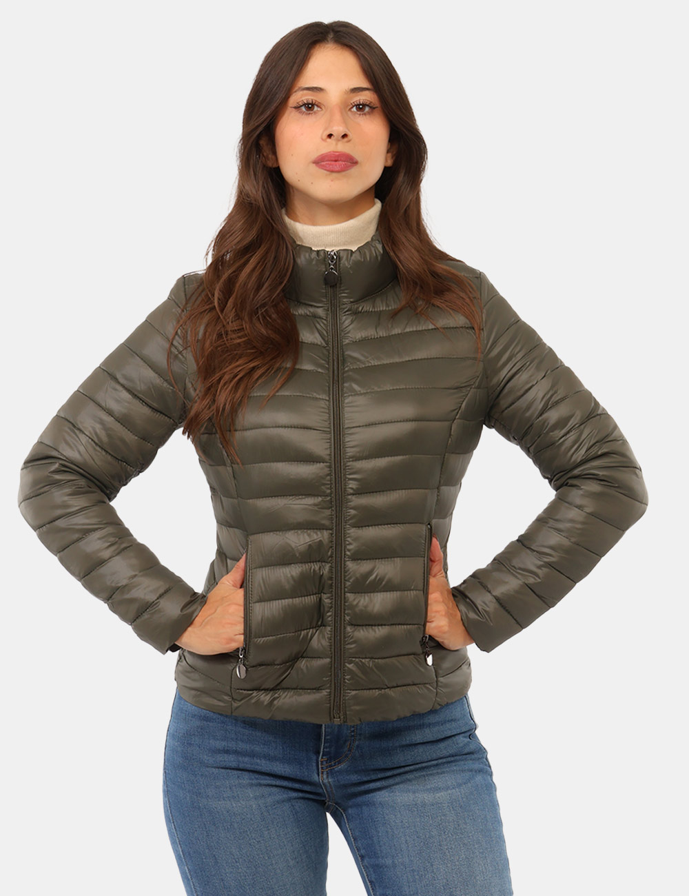 Piumino Concept83 Verde - Piumino Concept83 Verde da DonnaIl piumino Concept83 verde da donna è un capospalla versatile e co